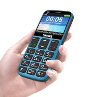 

UNIWA V808G Single SIM Card 2.31 Inch Curved Screen SOS function Special Charging Cradle 3G WCDMA senior phone
