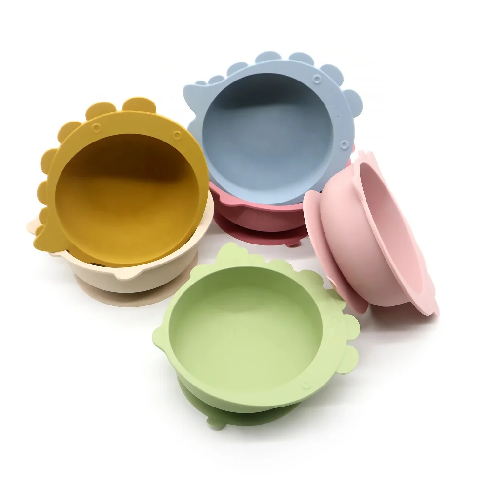 

Cute Bird Shaped Non-slip Silicone Baby Eating Bowl Dinnerware Eco Bowl, Customized color