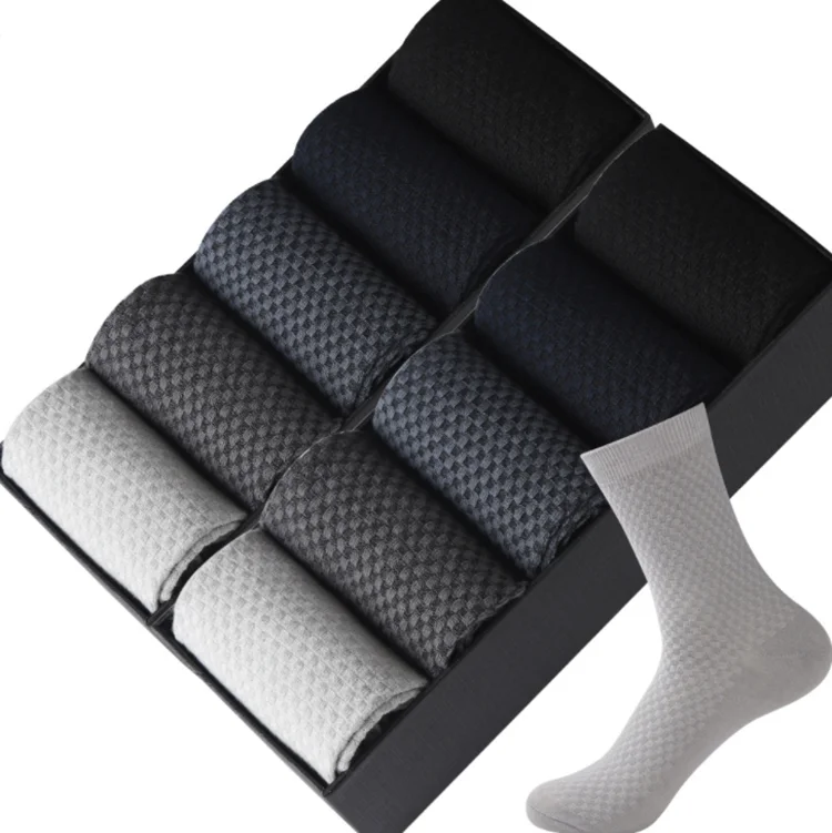 

Men's Bamboo Socks 10 pairs in a Box-lot. 5 colors High quality Gift for the Man