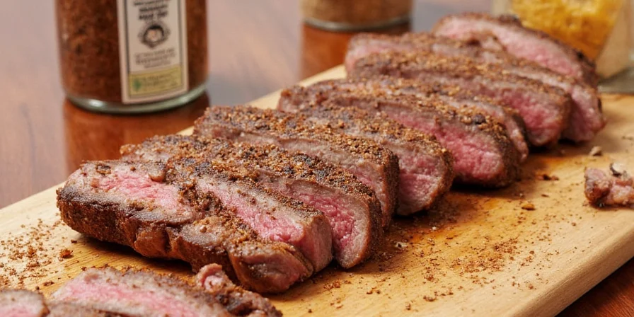 Applying Montreal Seasoning to Steak
