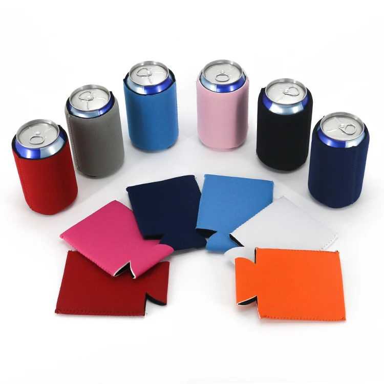 

Colorful Neoprene Can Cooler Blank Beer Cover Collapsible Can Sleeve for Weddings or Parties, Pantone colors