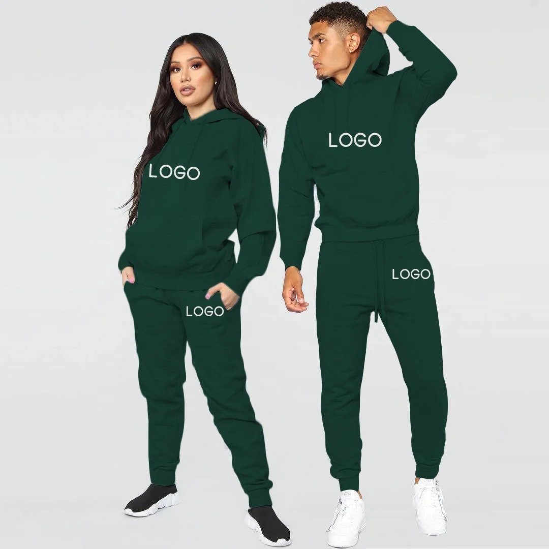 

high quality sweatsuit unisex custom logo jogging hoodies and sweat pants set, Customized colors