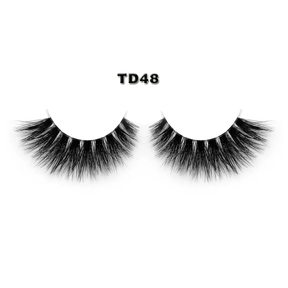 

Create your own natural false lashes cruelty free 3d mink eyelashes clear band