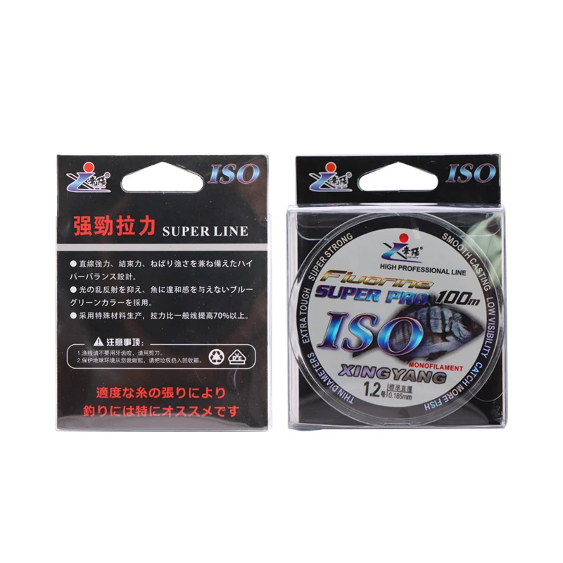 

Japan ISO Wholesale High Quality 100m Monofilament Super Power Nylon Fishing Line, Transparent