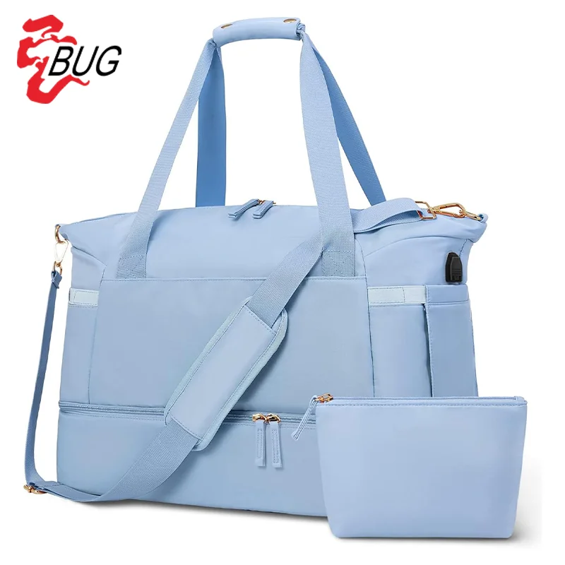 

Duffel Travel Bag Waterproof Travel Gym Bags Women Handbags Ladies Gym Bag With Shoe Compartment Waterproof Sports Duffle