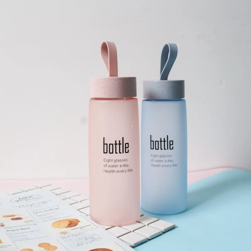 

BPA Free Water Plastic Sport Scrub Leak Proof Drinking My Bottle Portable Fashion Drinkware Tour Bottles for Lovers H1094