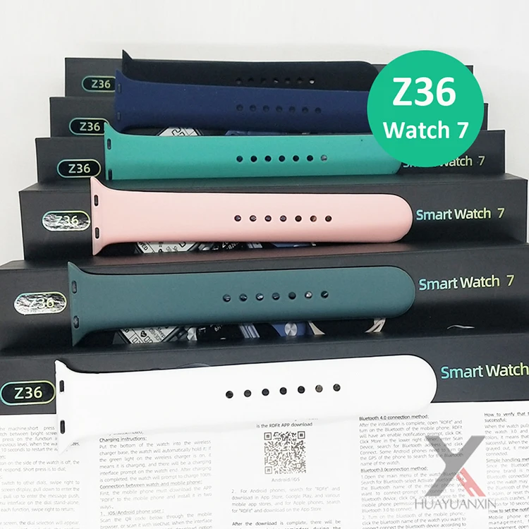 

Smartwatch Z36 Series 7 1.7inch Smart Dual buttons and wireless charging Tracker Z36 Smart Watch waterproof SmartWatch