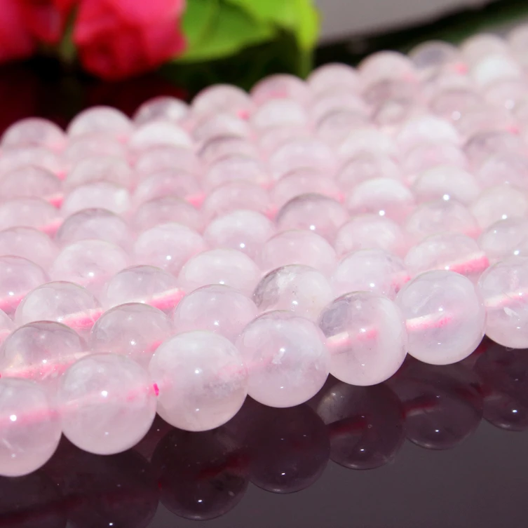

Hot Sale natural rose quartz stone beads Gemstone loose beads for DIY Jewelry making wholesale