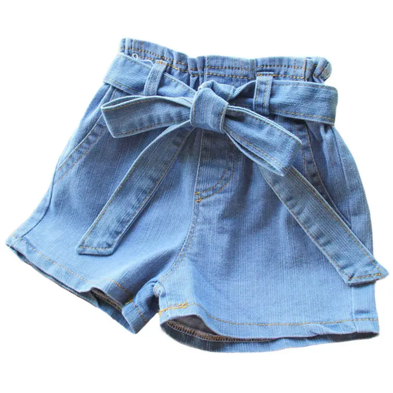 

Summer fashion children's baby Korean style high waist button hot pants