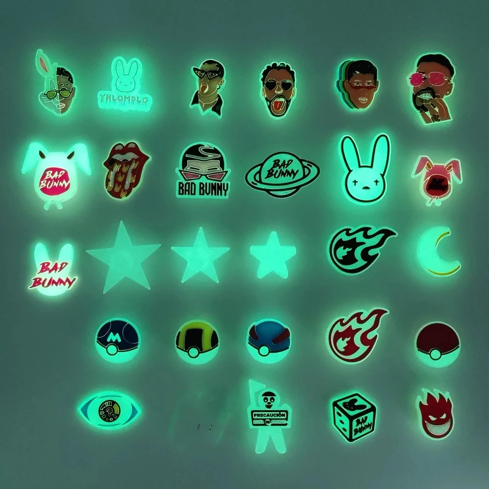 

Free sample custom croc charms shoes Decorations pieces designer kids bling luxury bad bunny croc charms