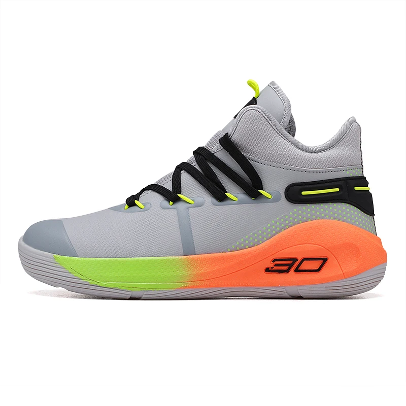 

White Fashion Design High Top Women Outdoor Sport Curry Basketball Sneakers brand Basketball Man Shoe