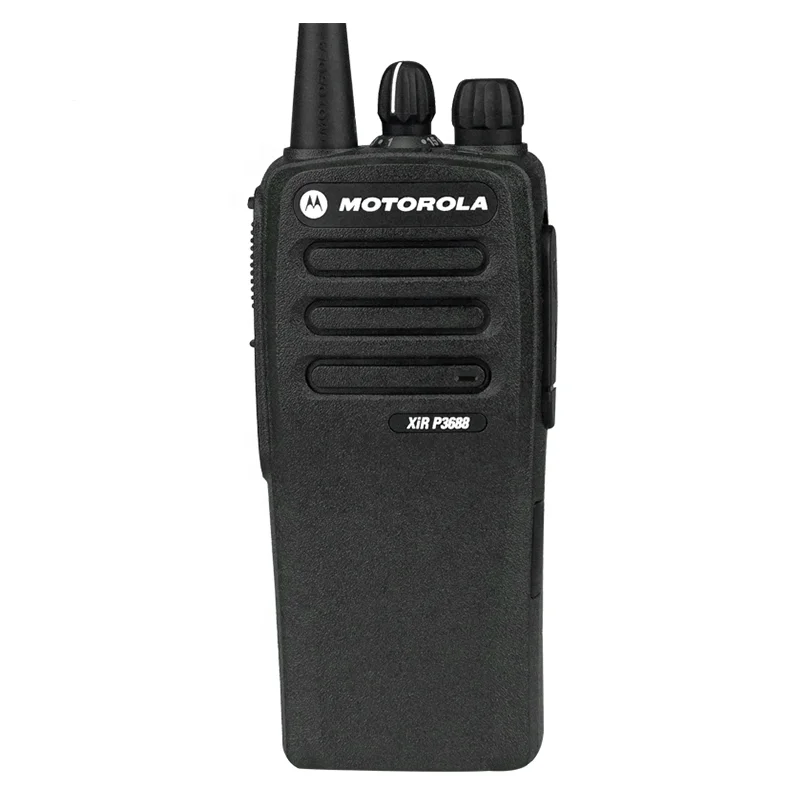 

Portable digital dmr radio Motorola XiR P3688 handheld two-way VHF waterproof,digital radio, Black