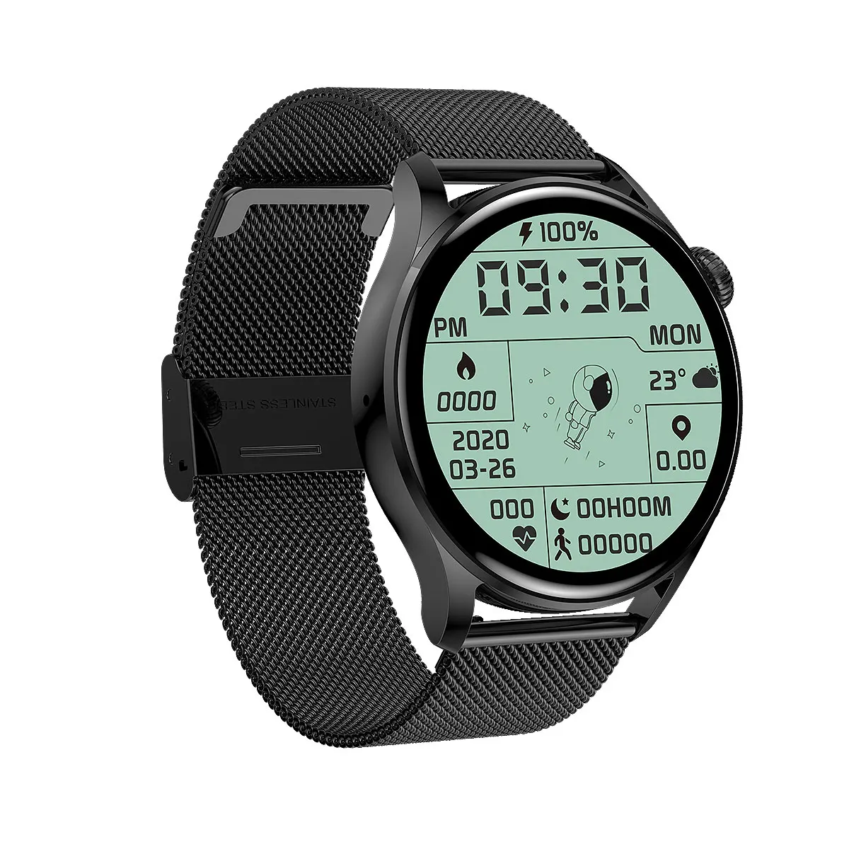 

MTK2502 chipset new design 1.32 inch 360*360 IPS Full touch screen Bracelet smart watch