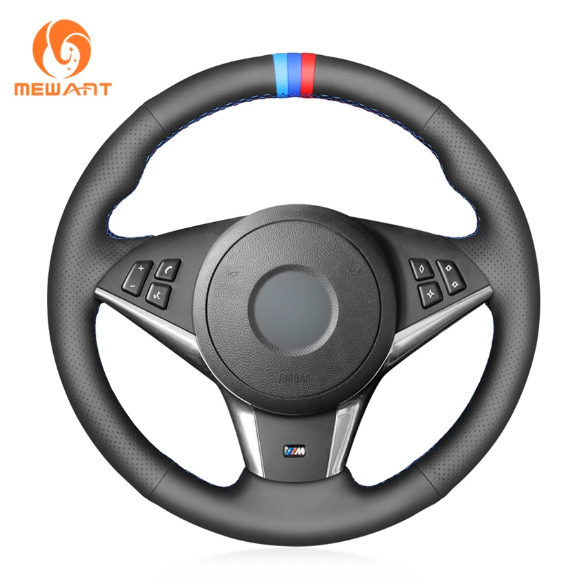 

Custom Artificial Leather Steering Wheel Cover for BMW 525i 530i 540i 545i 550i 650i E60 E61 E63 E64 M Sport M5 M6