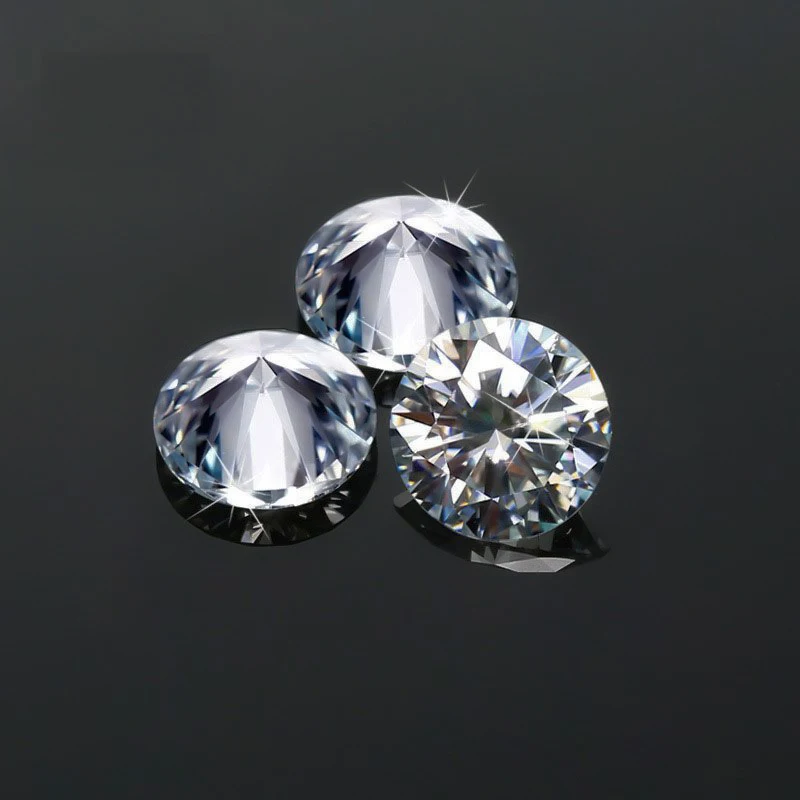 

Small Diamant Round SynthetiC Moissanite Stones Brilliant Cut DEF White VVS1 Clarity 1.0mm To 2.9mm GRA Star 1 Carat