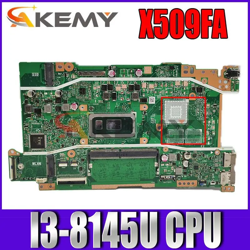 

For ASUS Vivobook X509FA-EJ239T X509F X509FB X509FJ X509FL Laotop motherboard X509FA original mainboard w/ I3-8145U CPU test ok