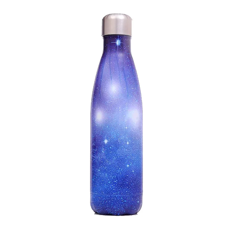 

New Sublimation Botella De Agua De Diseo Water Bottle Time Marker Vacuum Flasks, Customized colors acceptable