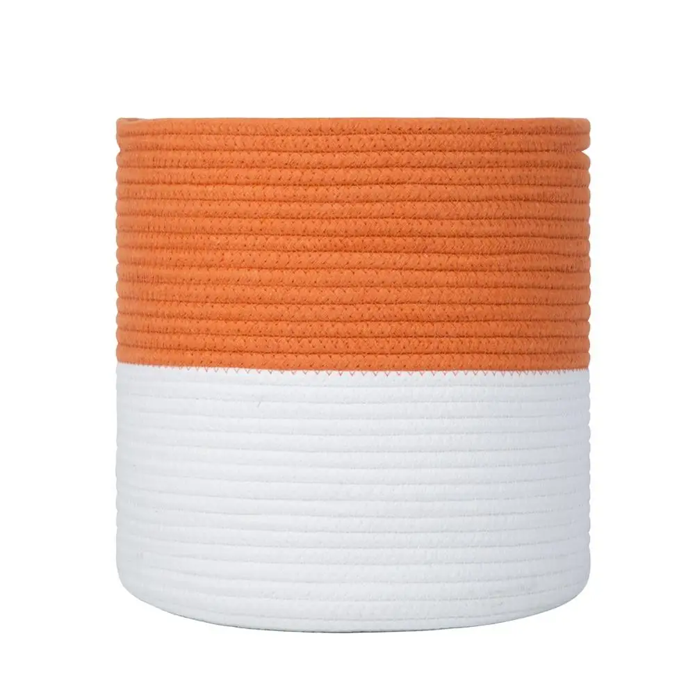 

Handmade Customized Cotton Rope Basket plant, Customized color