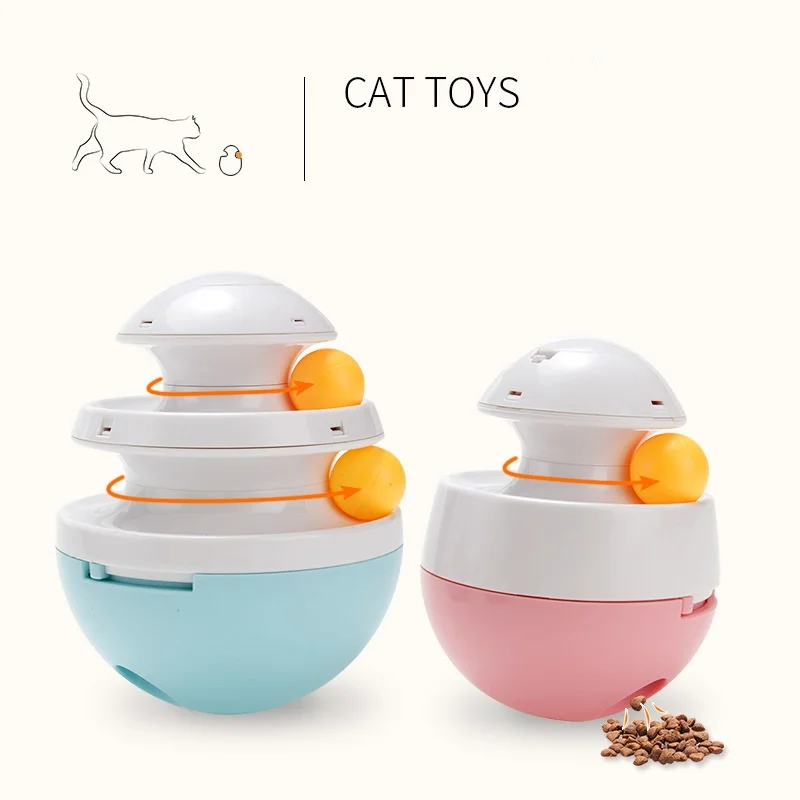 

Cat and dog food leakage toy food leakage device track ball pet puzzle relieving tumbler pet toy supplies wholesale