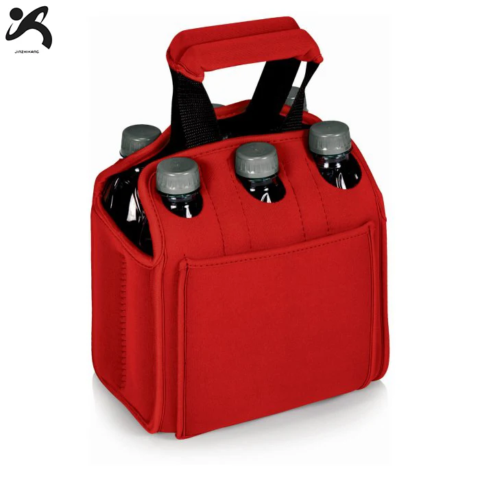 

2019 Factory Hot Sell Neoprene Insulated Six 6 Pack Beer Bottle Cooler Tote Carrier Holder, As your request