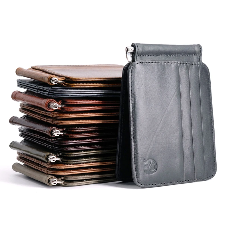

hot Real Cow Leather ID Card Holder Wallet