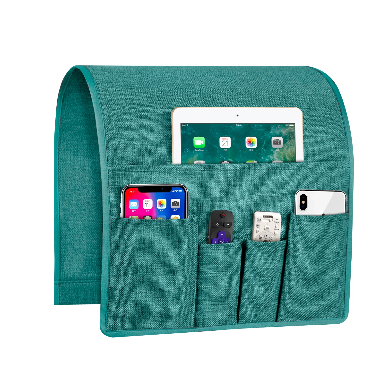 

Sofa Armrest Organizer Couch Arm Chair Caddy with Pockets