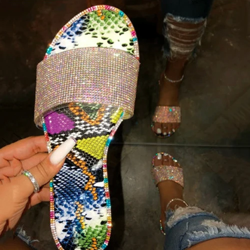 

CS Designer Bling sandals women famous brands flat shoes Fashionable ladies shoes and sandals