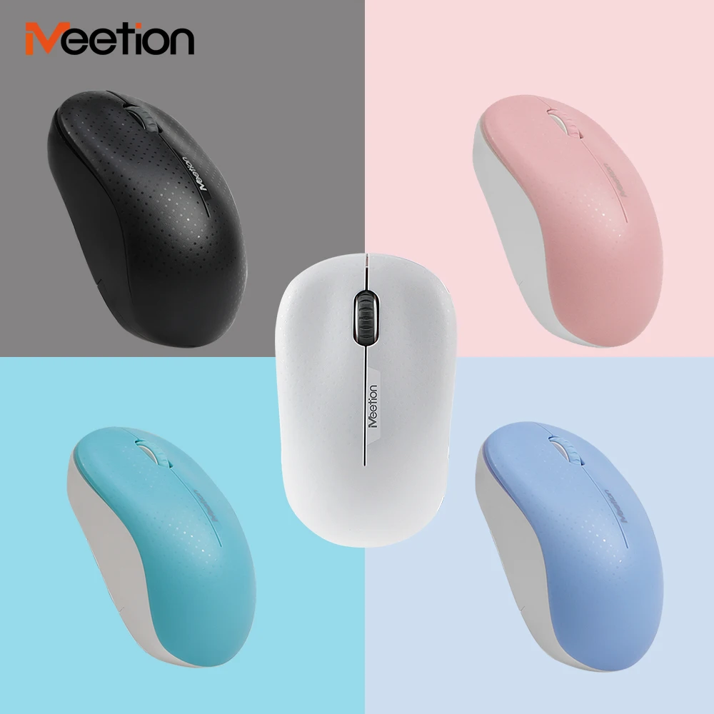 

MeeTion Mouse R545 New Pink Cordless Optical Usb Computer 2.4G Wireless Mouse For Windows And Mac