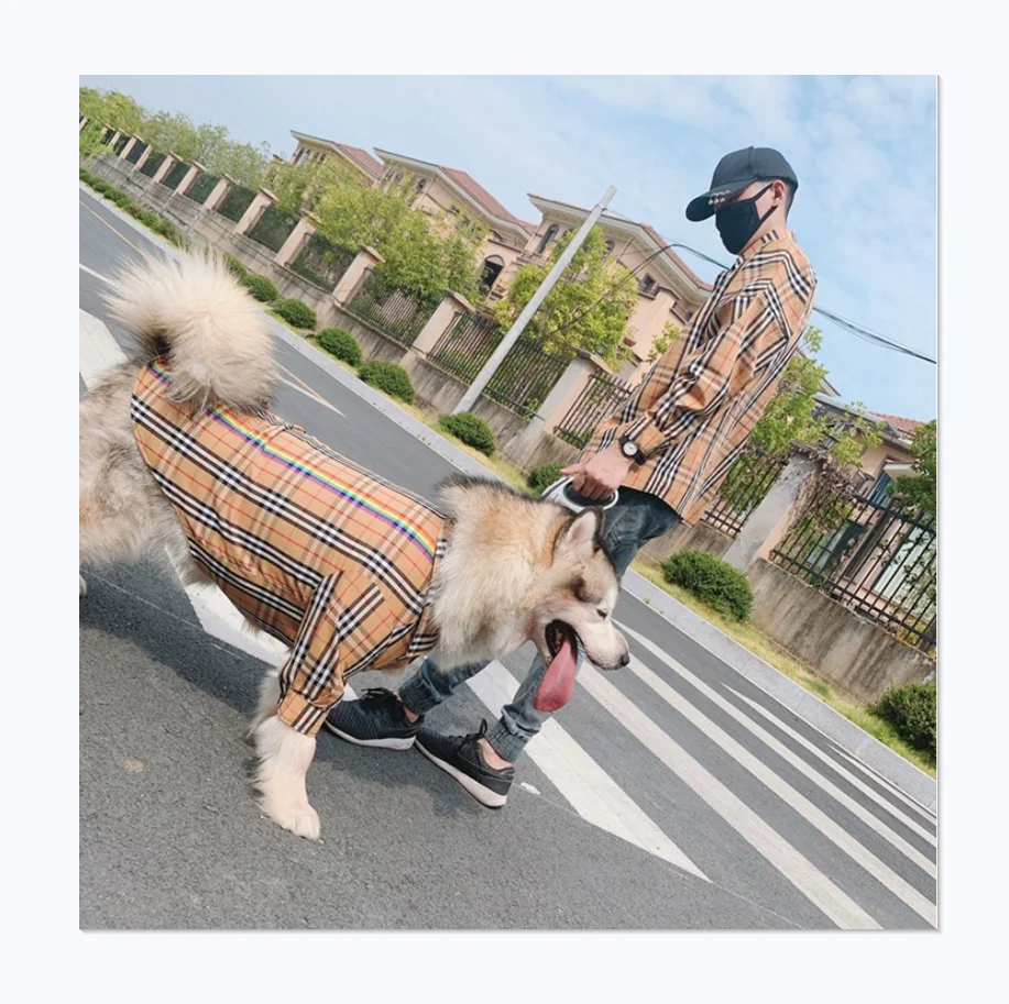 

Ins Amazon Hot-selling Pet And Family Clothes Golden Retriever Husky Shepherd Owners Big Dogs Shirts