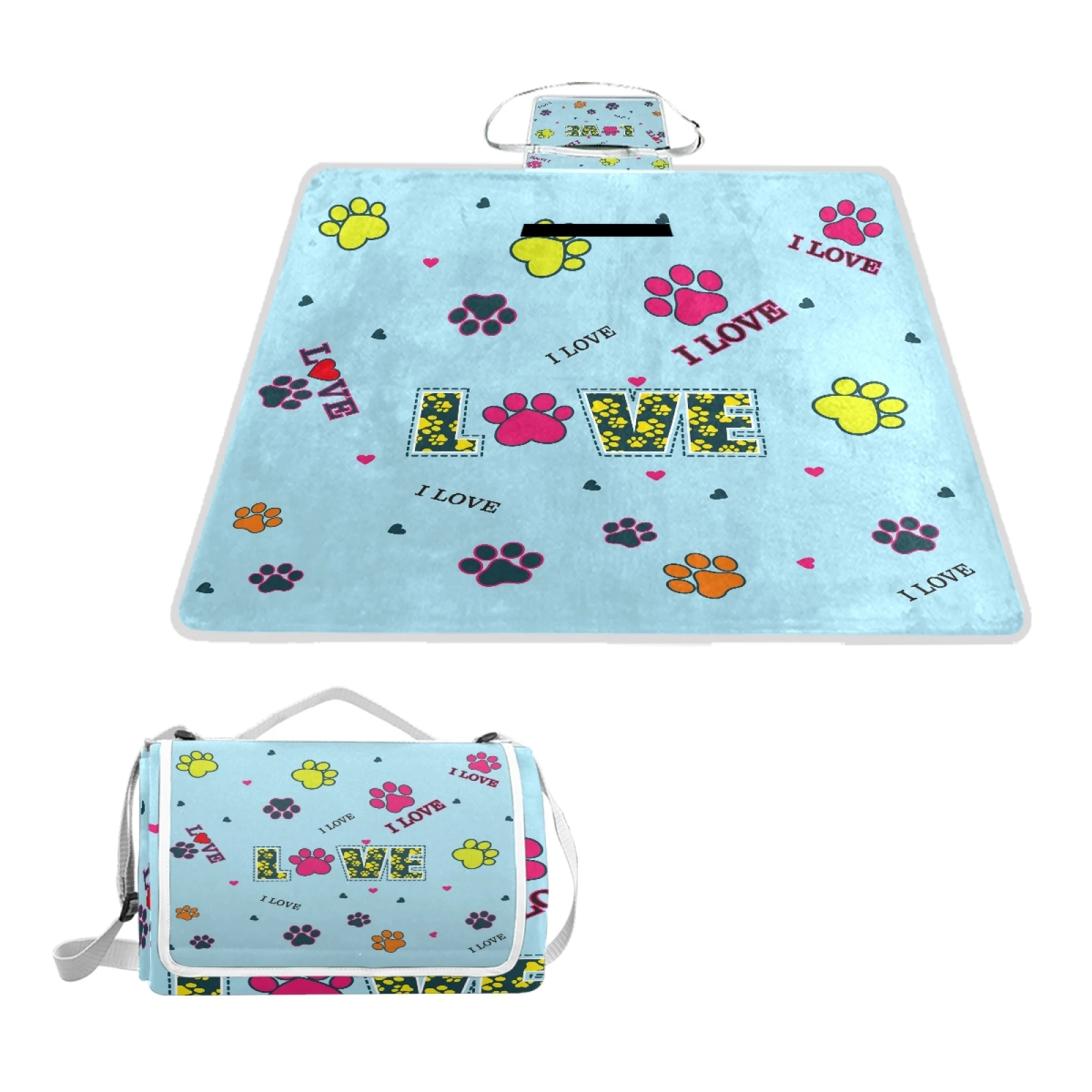 

Stylish Outdoor Picnic Mat Moisture Proof Aluminum Film Bottom camping Picnic Mat