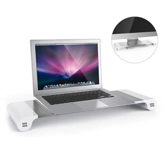 

Computer Desktop Monitor Stand Notebook Riser Laoptop Support Holder Base For Macbook Notebook Table Stand With Storage