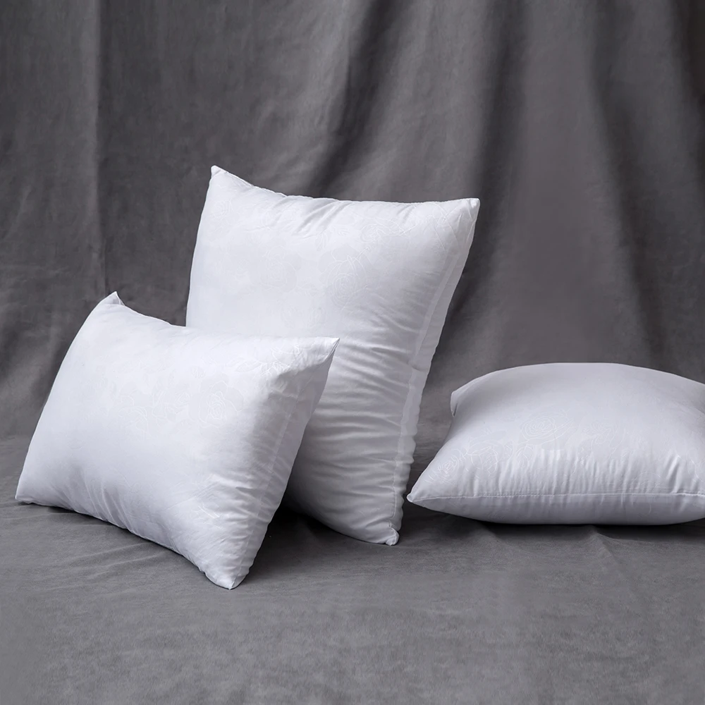 Factory Price Comfortable Polyester Cotton Pillow Inserts Square Form