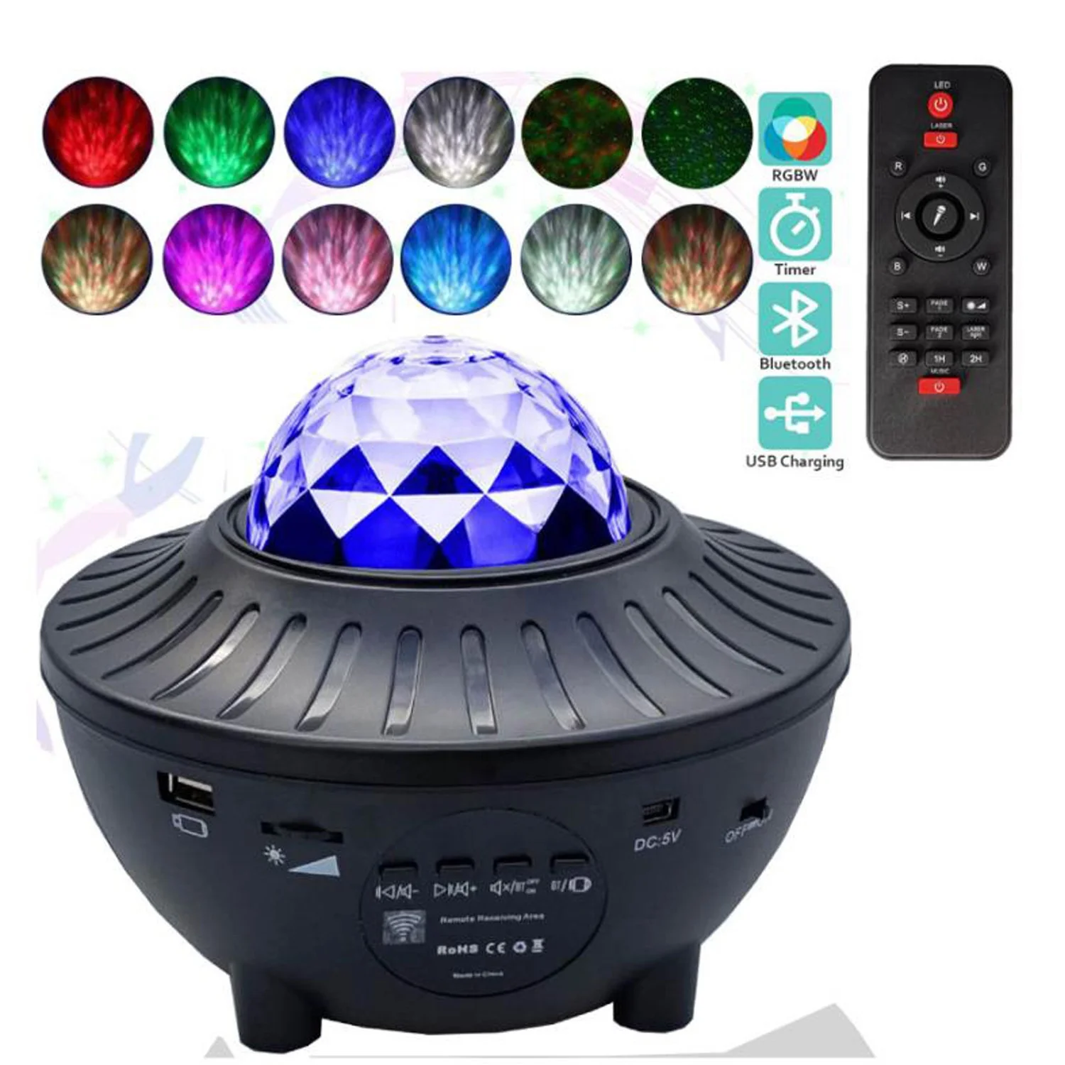 

3 in 1 Galaxy Star Light Christmas Projector Lights / Ocean Projector for Colorful Musical Starry Laser Christmas Projector