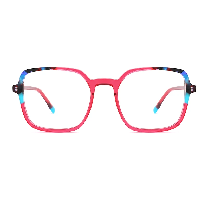 

Italian Design China Factory Lunette De Soleil Square Acetate Optical Glasses Frame For Women