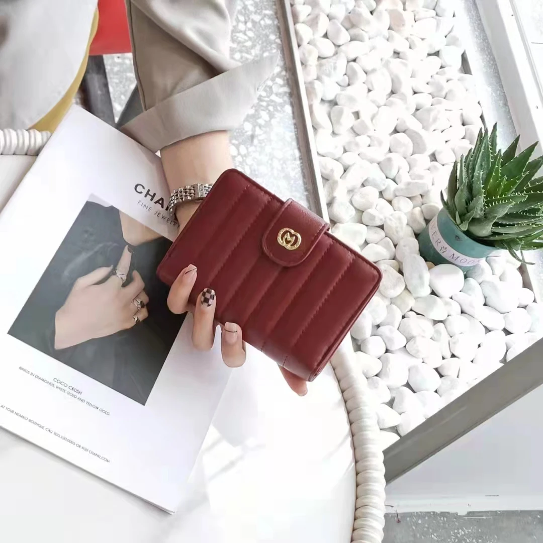 

New fashionable zipper clutch handbag smaller genuine leather wallets women fashion practicable handbags