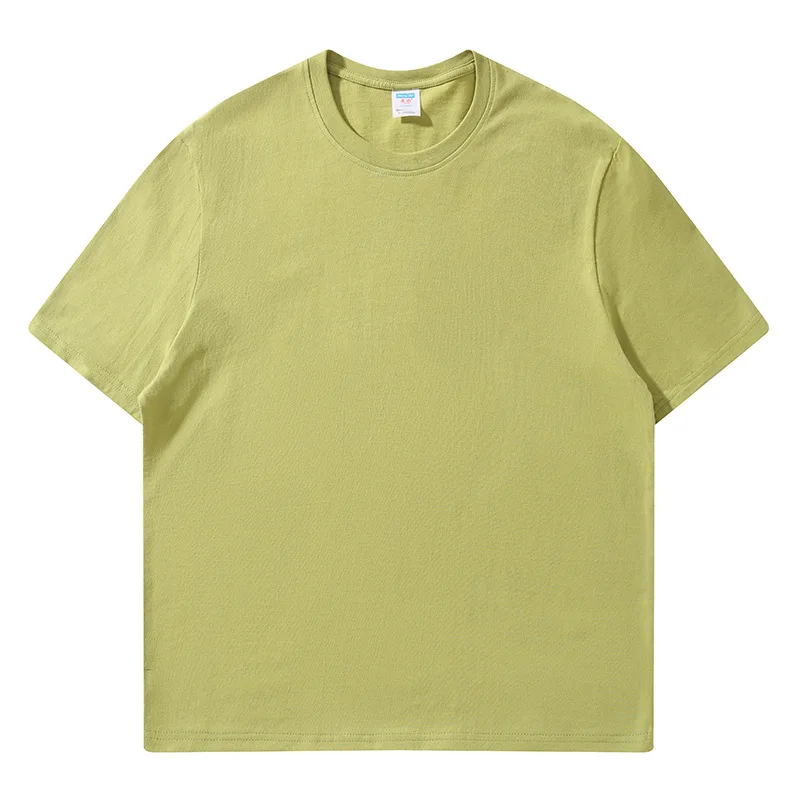 Combed Pure Cotton Round Neck Short Sleeved T-shirt Custom Printed logo Customization