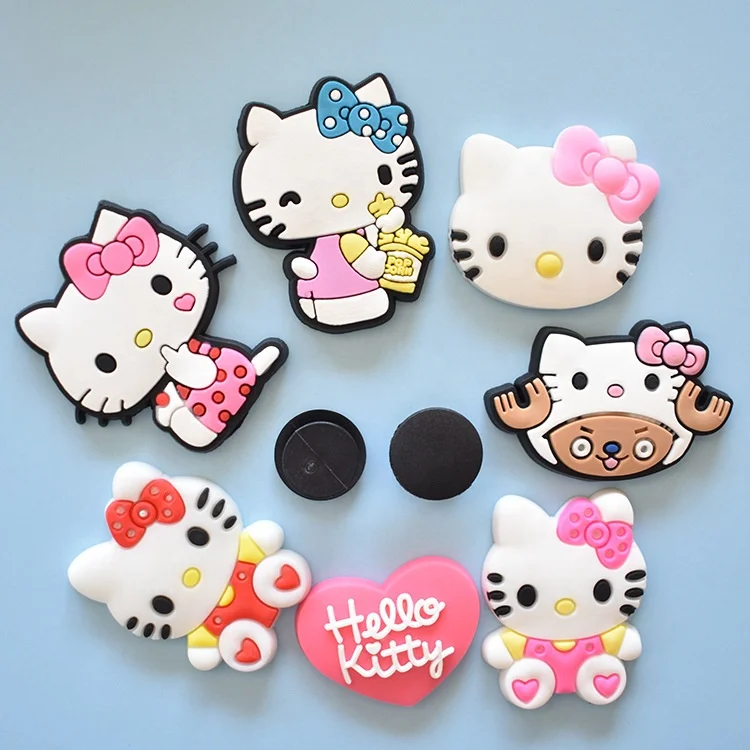 

Hello kitty shoe charms Soft PVC Cartoon Croc kid Shoe Charm for Various Styles Different shoes Decoration in cheap price, Picture