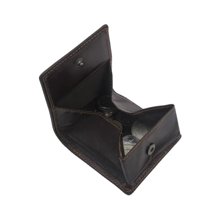 

Custom wholesale convenient durable multi-function men genuine leather coin purse