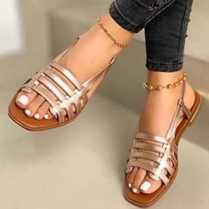 

Hotsale women fashion sandal plus size new design shoes ladies flat sandals