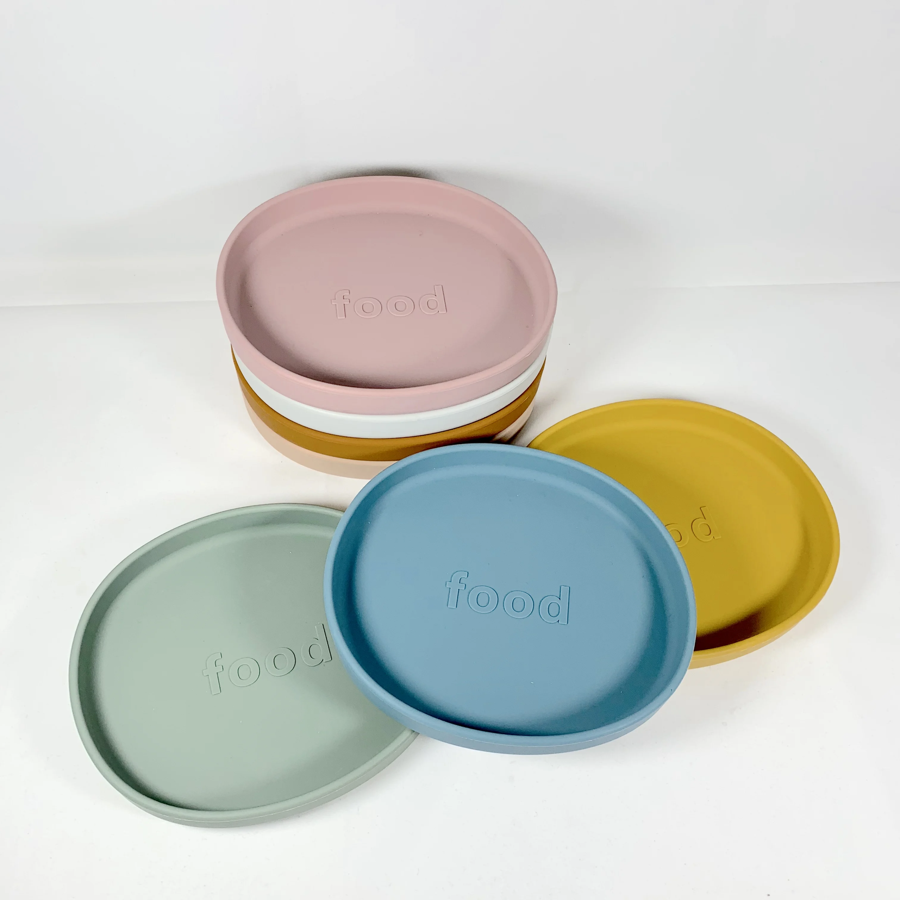 

Colorful Food Grade 100% Silicone Feeding Baby Irregular Plate For Toddlers Factory Outlet