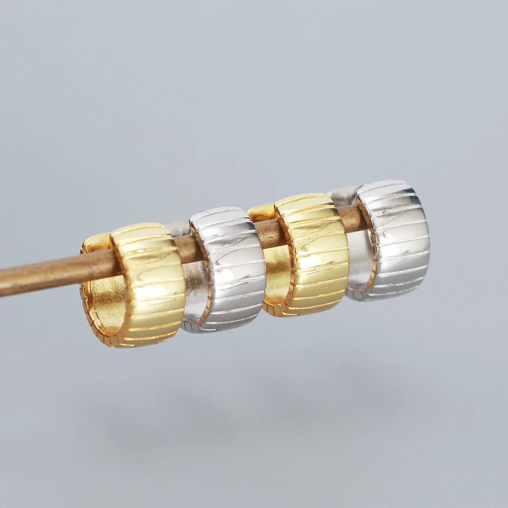 

European Styles Fashion s925 Sterling Silver Earrings Personality Irregular Earrings Plain Hoop Earrings for women