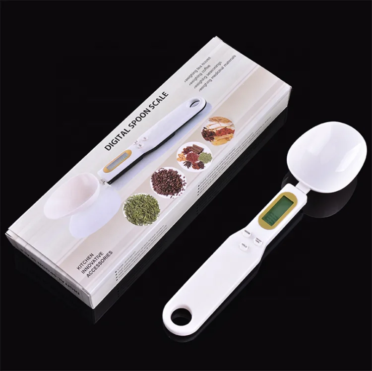 

2021 New trending Electronic Digital Spoon Scale 500/0.1g Kitchen Scale Measuring Spoon Weighing Scale food ingredients weighing