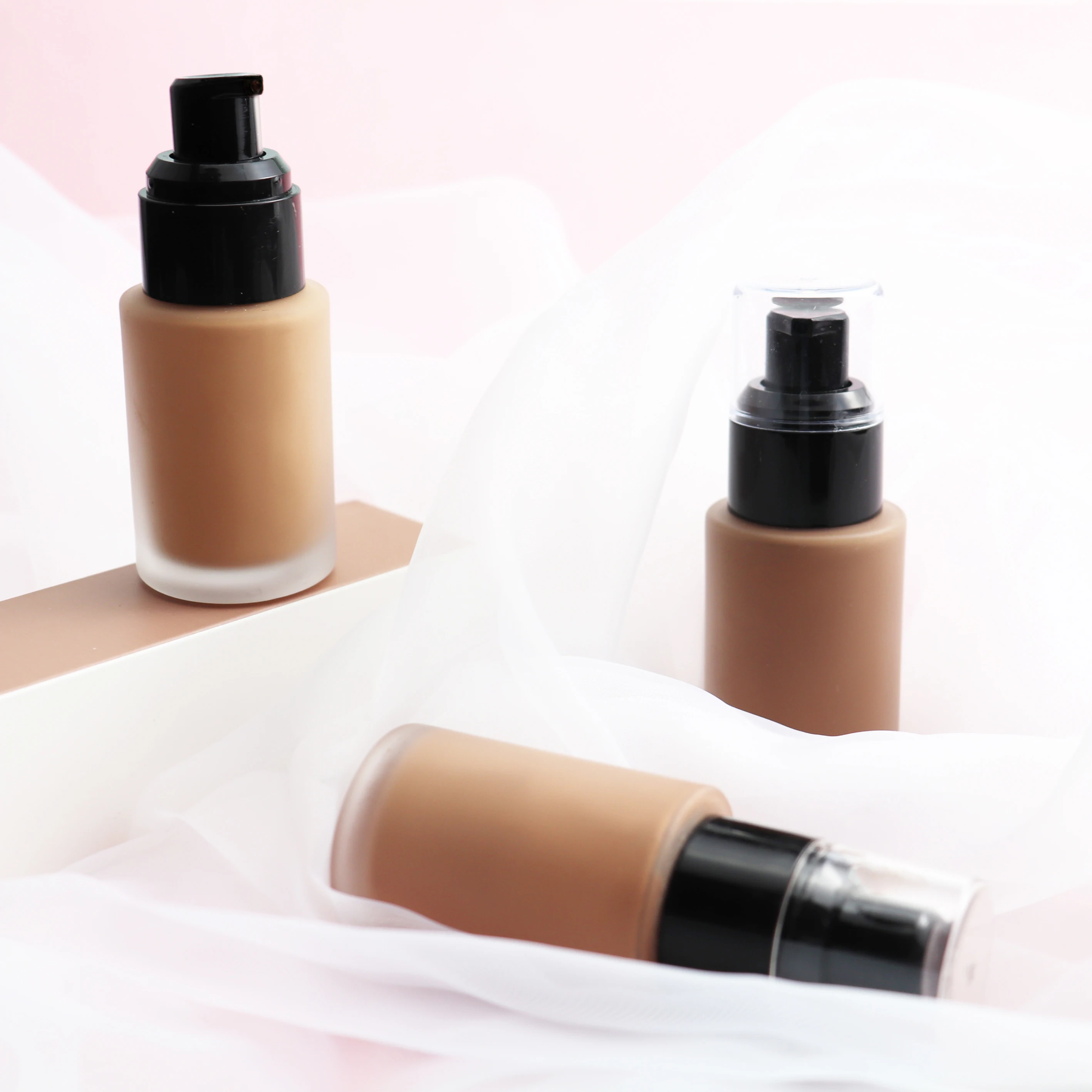 

No Logo 12 Colors Full Coverage Liquid Foundation Private Label Makeup for Face Concealer Waterproof Wholesale Cosmetics