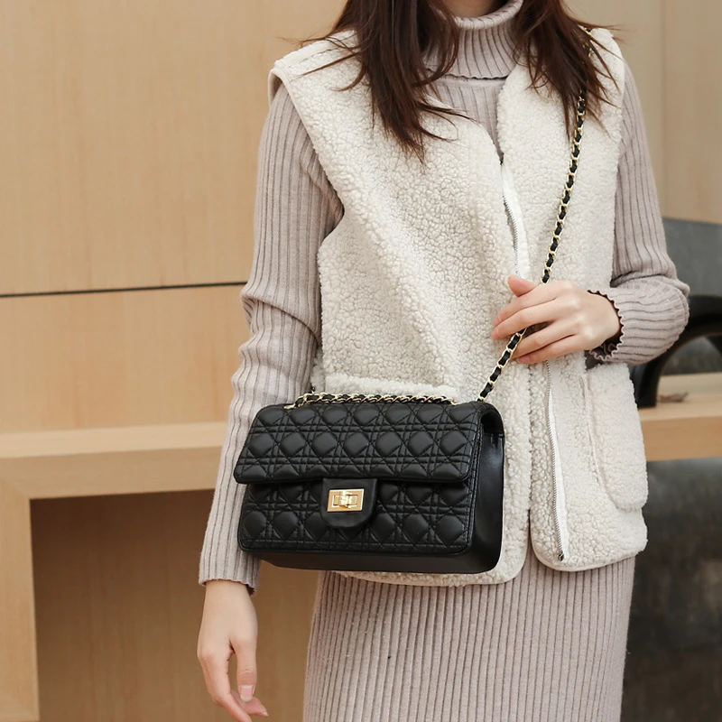 

2021 Hot Selling Classic Fashion Women Diamond Lattice Chain Shoulder Messenger Bag Designer Crossbody Hand Bags Ladies