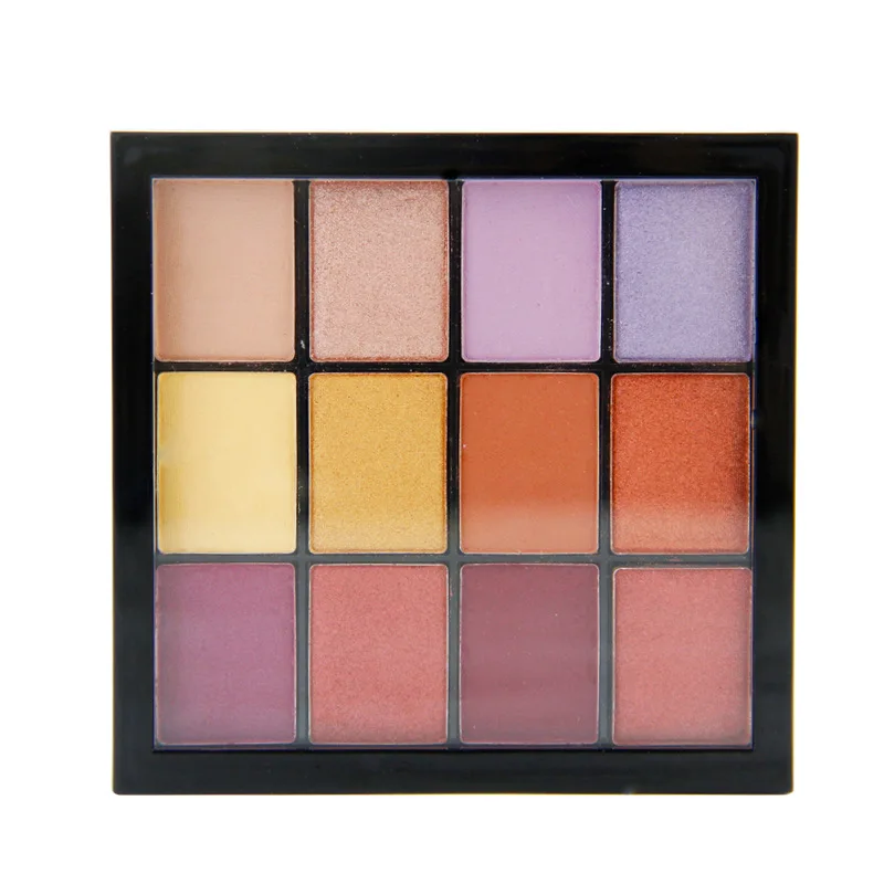 

Fast Ship 12 Colors Glitter Private Label Eye Shadow Vendor Palette Shining Eyeshadow Palette Wholesale