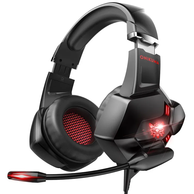 

ONIKUMA oem K11 soft cozy wired computer gaming music headphones earphones with microphone