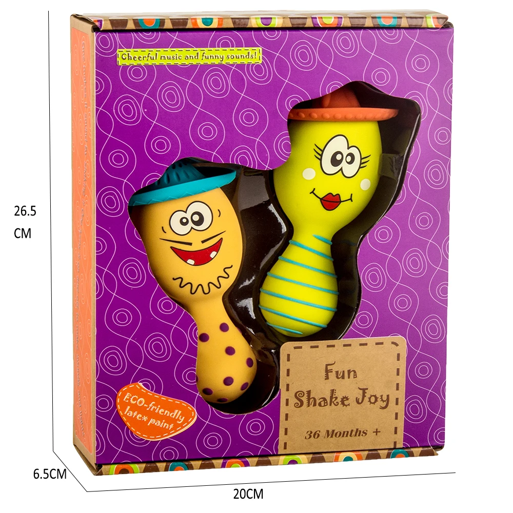 
Huiye Child Shake Fun Toy Hand Baby Rattle Electric Rattle And Shake Musical Toy Rattle For Kids 2PCS/SET 