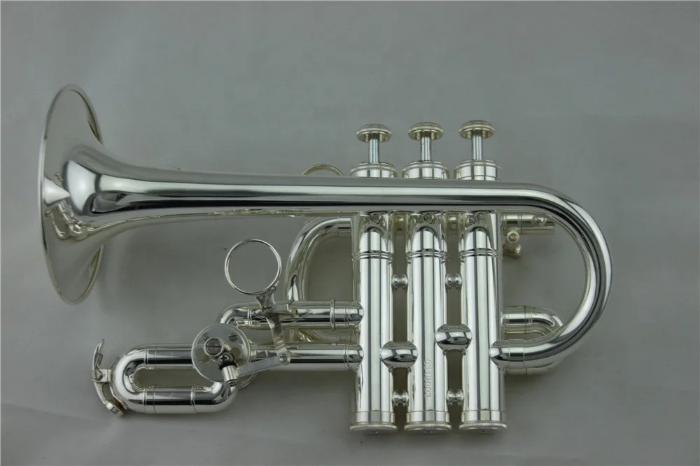 
High Grade professional silver plating Piccolo Trumpet 