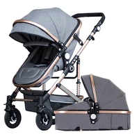 

baby stroller with adjustable seat Multi-Positon Reclining Seat high landscape baby pushchair