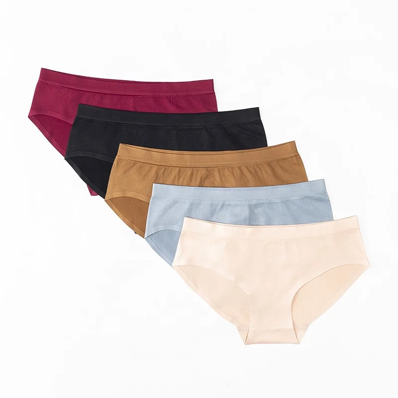 

Wholesale female undergarments top quality ladies seamless hot panties comfortable Nude brief underwear, Brown,gray,burgundy,skin